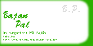 bajan pal business card